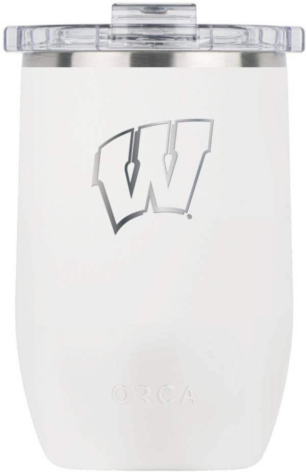 ORCA Wisconsin Badgers Whiteout 12 oz. Vino Tumbler