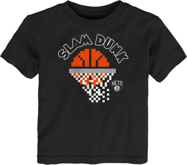 Outerstuff Toddler Brooklyn Nets Black Pixel Dunk T-Shirt