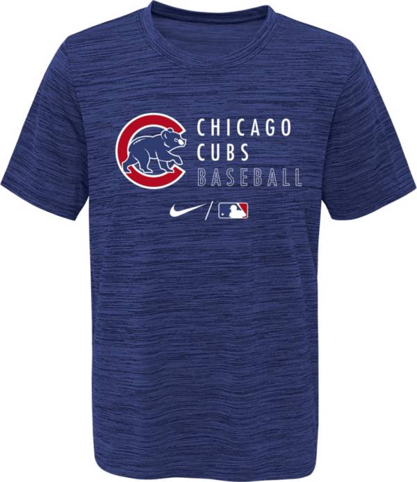 Outerstuff Youth Chicago Cubs Velocity Blue Practice T-Shirt