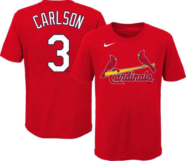 Nike Youth St. Louis Cardinals Dylan Carlson #3 Red T-Shirt