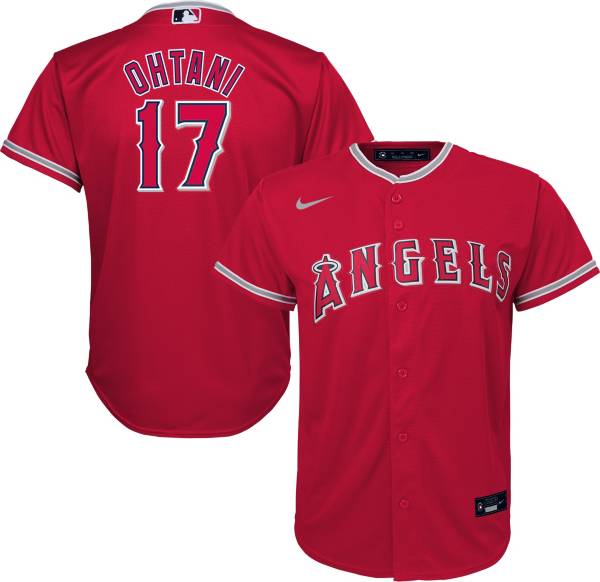 Outerstuff Youth Los Angeles Angels Shotei Ohanti #17 Red Cool Base Jersey product image