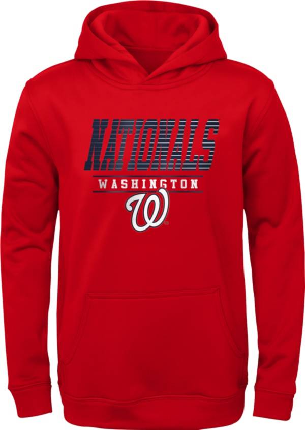 MLB Team Apparel Youth Washington Nationals Red Winstreak Pullover Hoodie