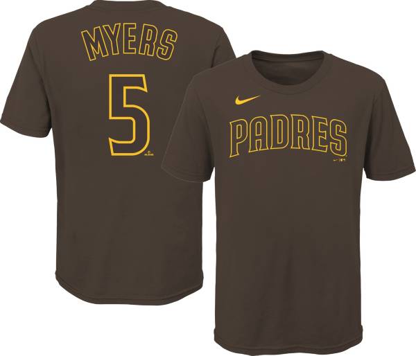Nike Youth San Diego Padres Wil Myers #5 Brown T-Shirt