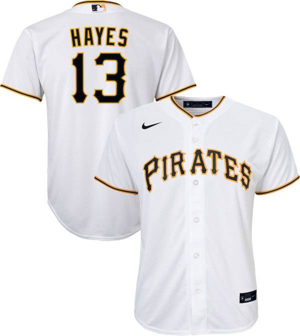 Nike Youth Pittsburgh Pirates Ke'Bryan Hayes #13 White Replica Jersey