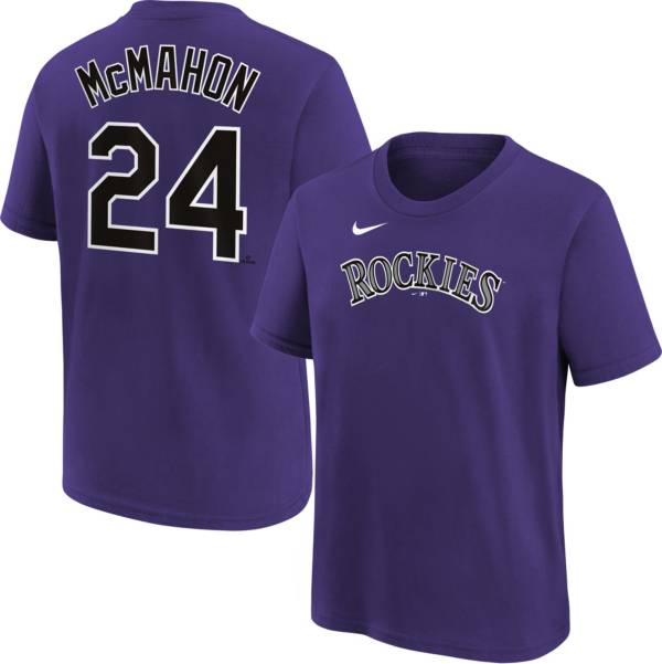 Nike Youth Colorado Rockies Ryan McMahon #24 Purple T-Shirt product image