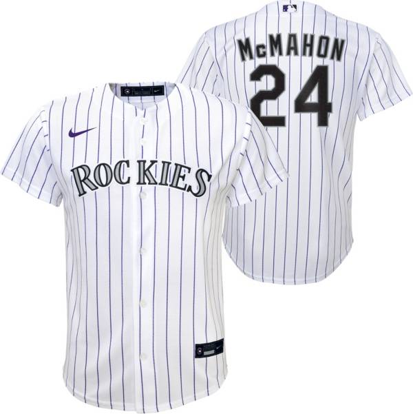 هدايا عود Nike Youth Colorado Rockies Ryan McMahon #24 White Replica Baseball Jersey هدايا عود