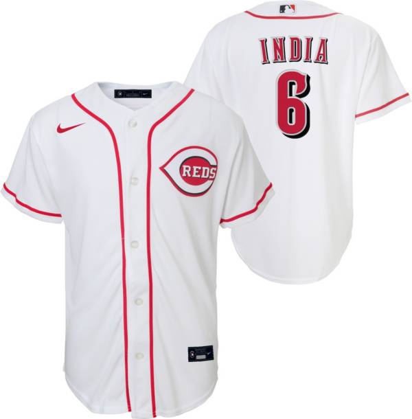 Nike Youth Cincinnati Reds Jonathan India #6 White Replica Baseball Jersey product image