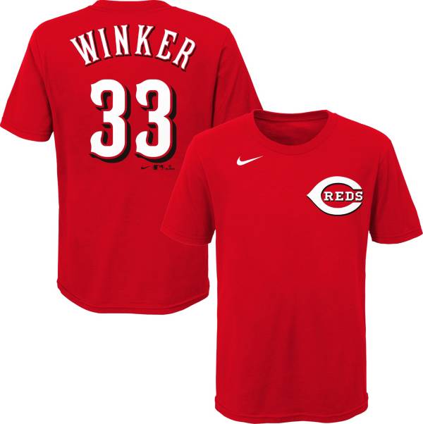 Nike Youth Cincinnati Reds Jesse Winker #33 Red T-Shirt