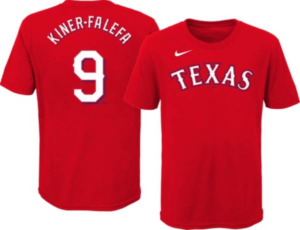 Nike Youth Texas Rangers Isiah Kiner-Falefa #9 Red T-Shirt