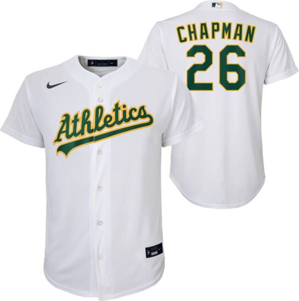 Outerstuff Youth Oakland Athletics Matt Chapman #26 White Cool Base Jersey