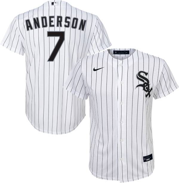 Outerstuff Youth Chicago White Sox Tim Anderson #7 White Cool Base Jersey