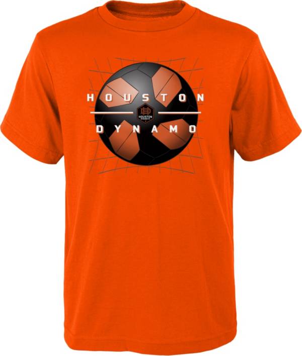MLS Youth Houston Dynamo Back of the Net Orange T-Shirt