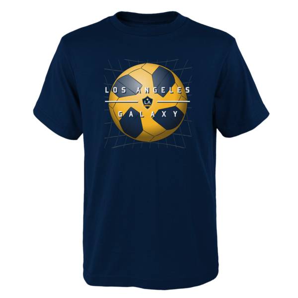 MLS Youth Los Angeles Galaxy Back of the Net Navy T-Shirt