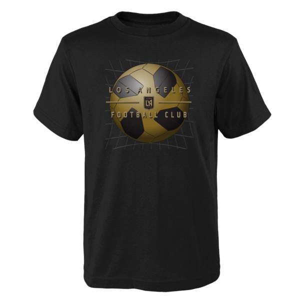 MLS Youth Los Angeles FC Back of the Net Black T-Shirt