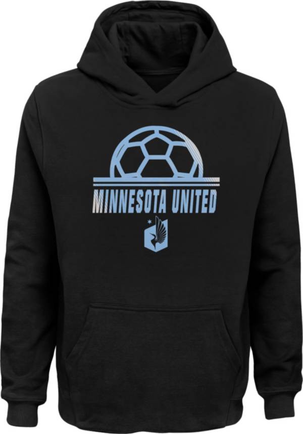 MLS Youth Minnesota United FC Blocker Black Pullover Hoodie