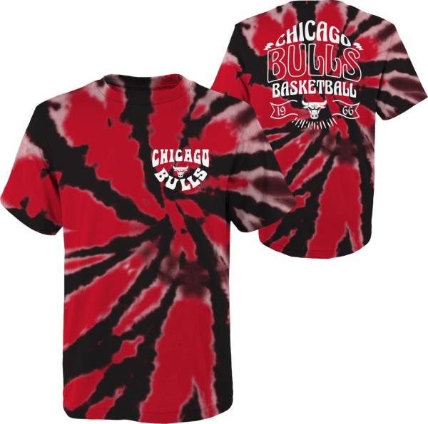 Outerstuff Youth Chicago Bulls Red Tie Dye T-Shirt