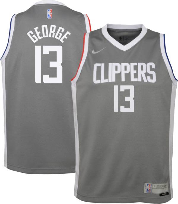 Nike Youth Los Angeles Clippers 2021 Earned Edition Paul George Dri-FIT Swingman Jersey