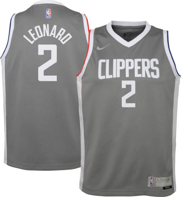 Nike Youth Los Angeles Clippers 2021 Earned Edition Kawhi Leonard Dri-FIT Swingman Jersey