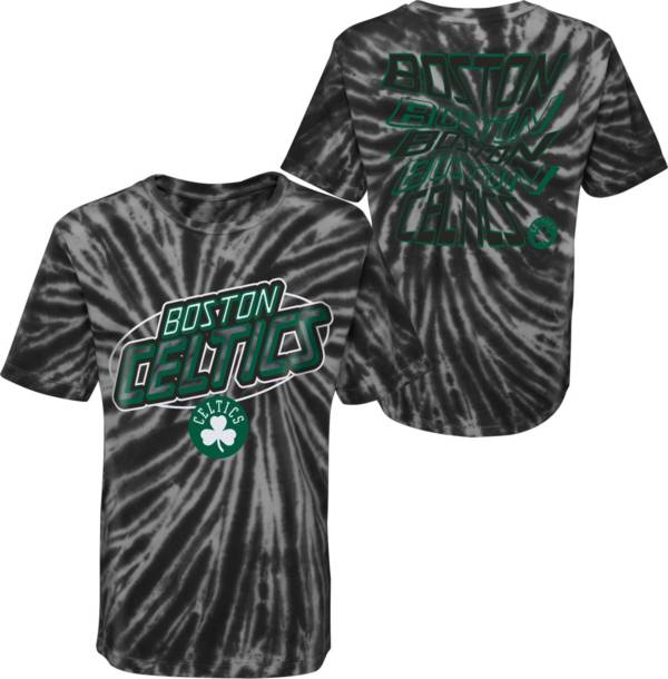 Outerstuff Youth Boston Celtics Grey Tie Dye T-Shirt