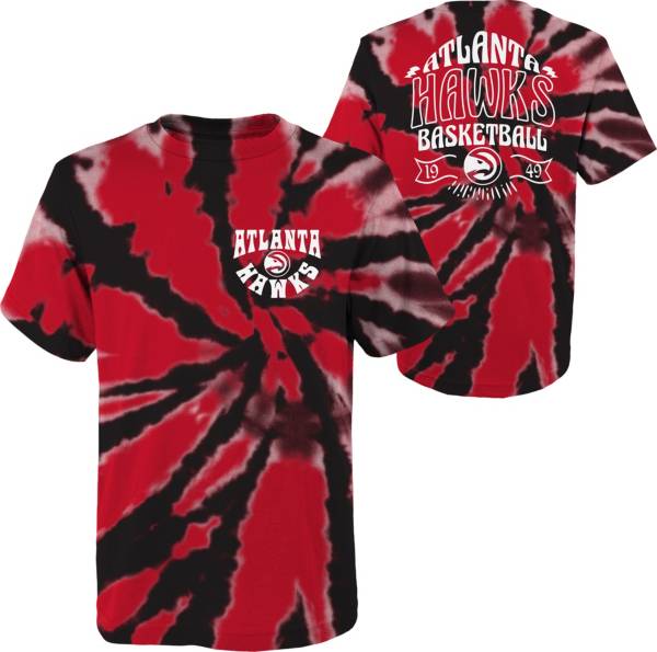 Outerstuff Youth Atlanta Hawks Red Tie Dye T-Shirt