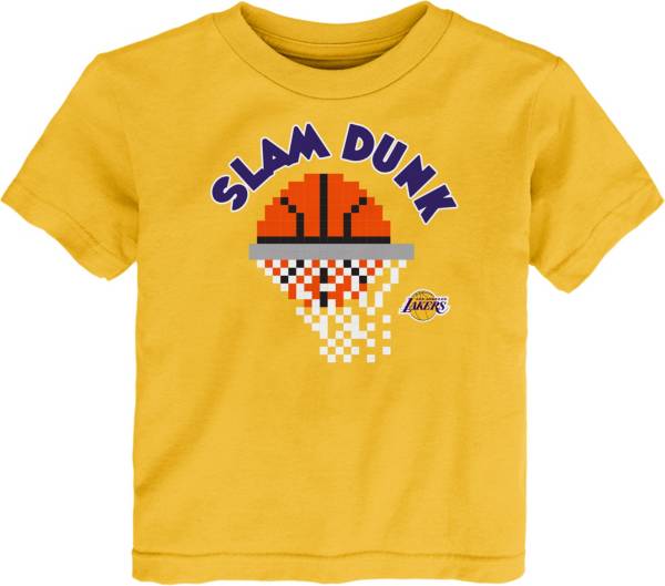 Outerstuff Toddler Los Angeles Lakers Yellow Pixel Dunk T-Shirt