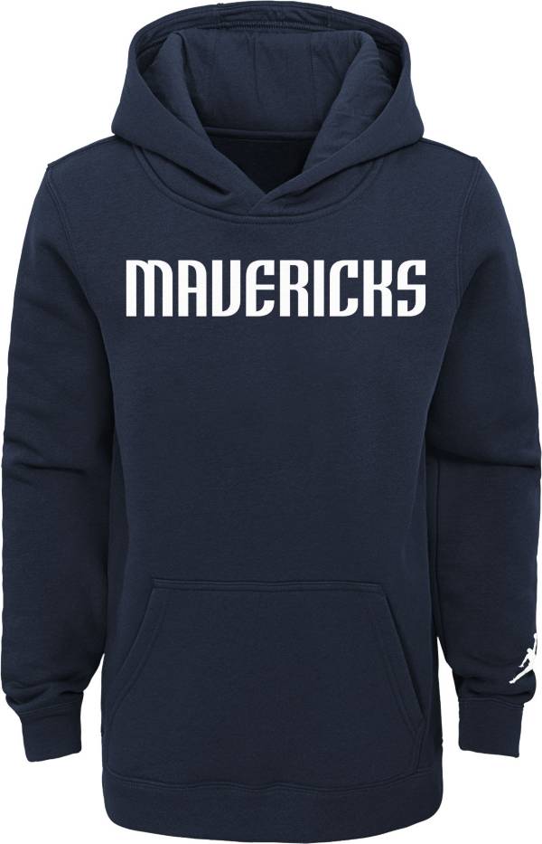 Nike Youth Dallas Mavericks Navy Statement Pullover Hoodie