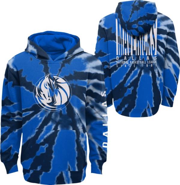 Outerstuff Youth Dallas Mavericks Blue Tie Dye Pullover Hoodie