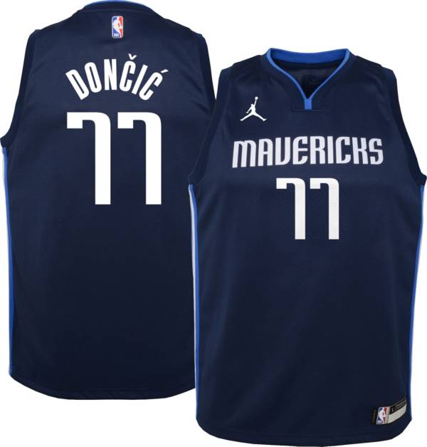 Nike Youth Dallas Mavericks Luke Doncic Navy Statement Jersey