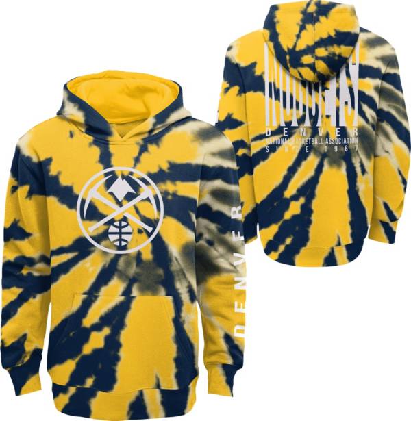 Outerstuff Youth Denver Nuggets Blue Tie Dye Pullover Hoodie