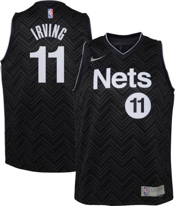 Nike Youth Brooklyn Nets 2021 Earned Edition Kyrie Irving Dri-FIT Swingman Jersey