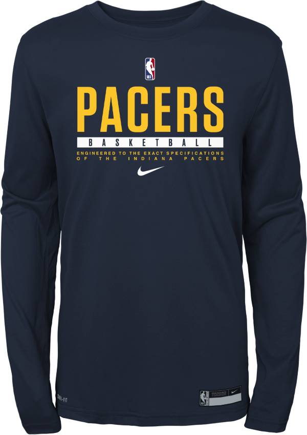Nike Youth Indiana Pacers Blue Practice Long Sleeve T-Shirt