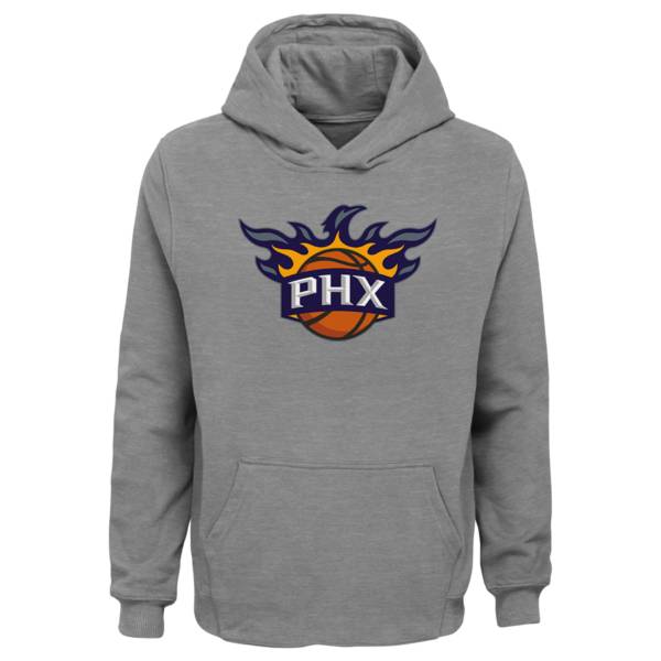 Outerstuff Youth Phoenix Suns Grey Fleece Logo Hoodie