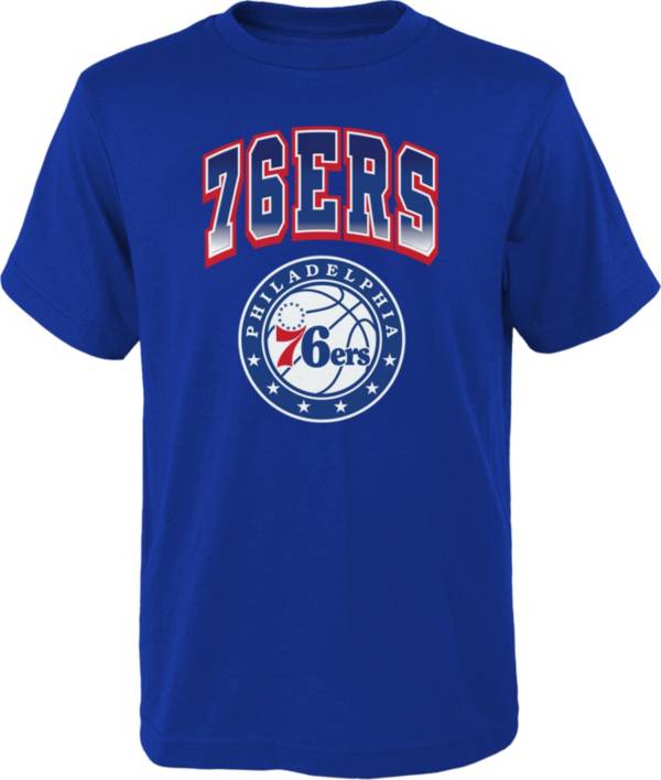 Outerstuff Youth Philadelphia 76ers Royal Fade Arc T-Shirt