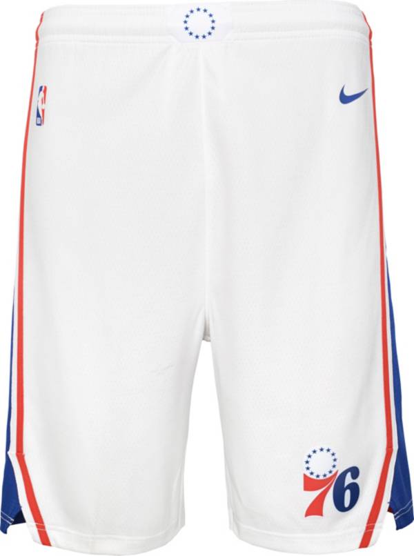 Nike Youth Philadelphia 76ers White Dri-FIT Icon Swingman Shorts