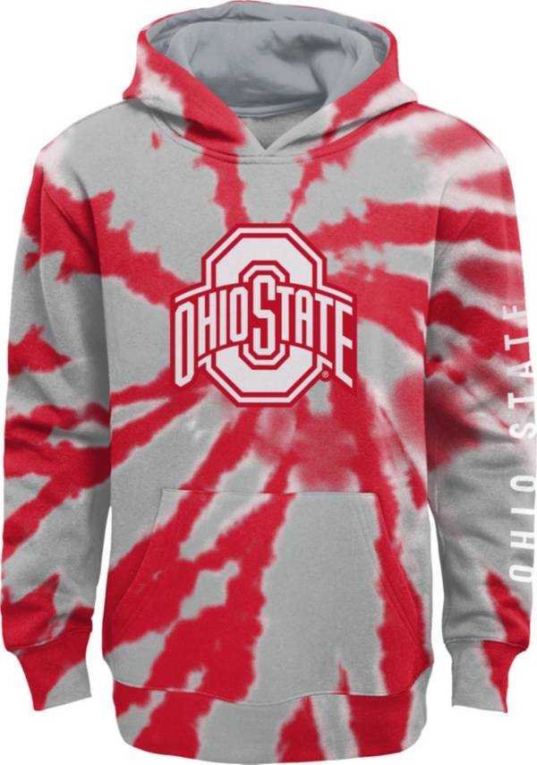 Gen2 Youth Ohio State Buckeyes Scarlet Tie Dye Pullover Hoodie