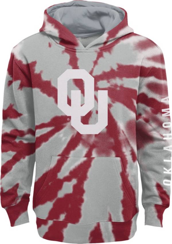 Gen2 Youth Oklahoma Sooners Crimson Tie Dye Pullover Hoodie