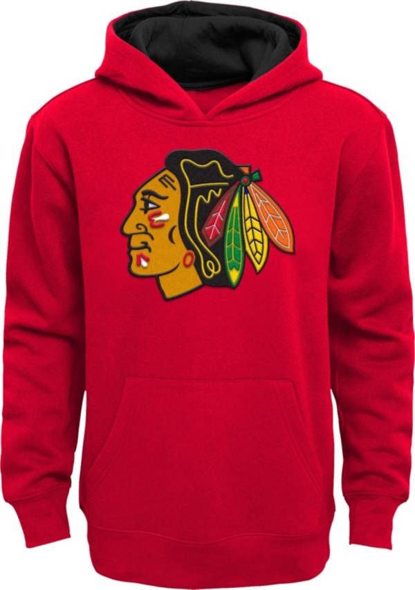 NHL Youth Chicago Blackhawks Prime Black Pullover Hoodie