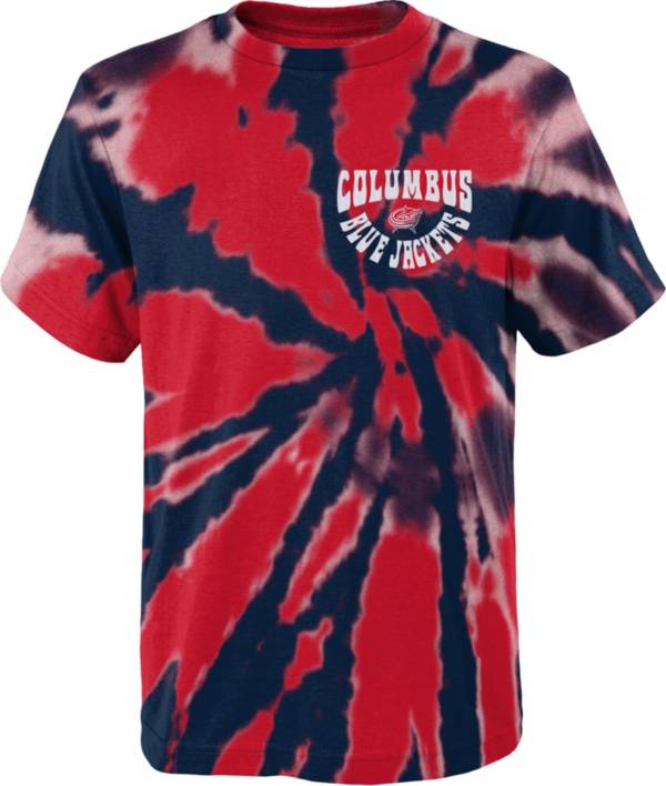 NHL Youth Columbus Blue Jackets Pennant Tie-Dye T-Shirt