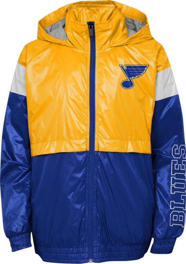 NHL Youth St. Louis Blues Goal Line Blue Windbreaker Jacket