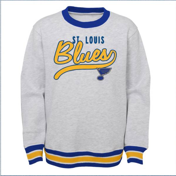 NHL Youth St. Louis Blues Legends Heather Grey Pullover Sweatshirt
