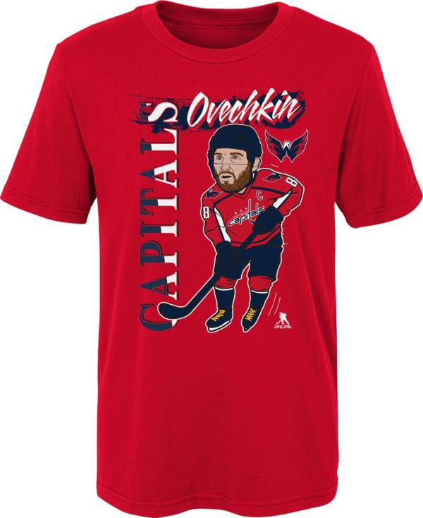 NHL Youth Washington Capitals Alex Ovechkin #8 Red T-Shirt