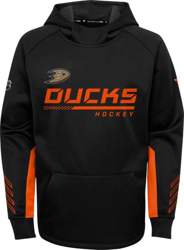 NHL Youth Anaheim Ducks Authentic Pro Black Pullover Hoodie