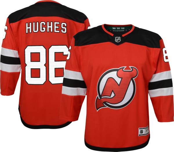 NHL Youth New Jersey Devils Jack Hughes #86 Home Premier Jersey