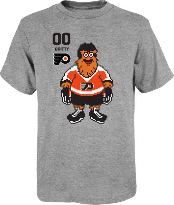 NHL Youth Philadelphia Flyers Gritty Pixel Grey T-Shirt