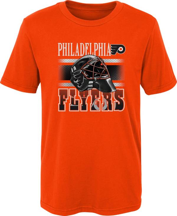 NHL Youth Philadelphia Flyers Helmet Head Orange T-Shirt