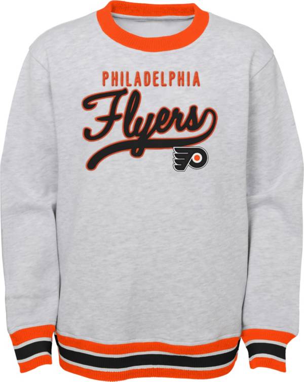 NHL Youth Philadelphia Flyers Legends Heather Grey Pullover Sweatshirt