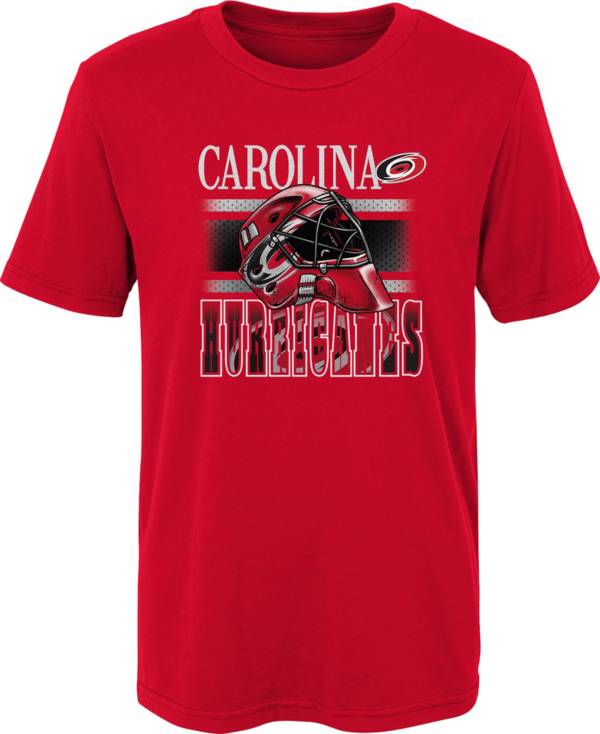 NHL Youth Carolina Hurricanes Helmet Head Red T-Shirt