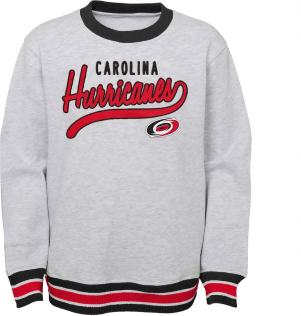 NHL Youth Carolina Hurricanes Legends Heather Grey Pullover Sweatshirt