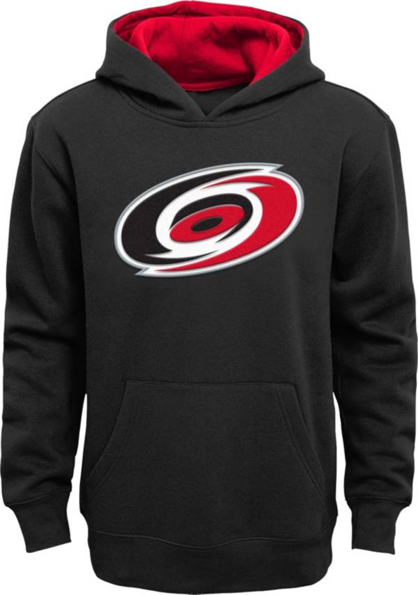 NHL Youth Carolina Hurricanes Prime Black Pullover Hoodie