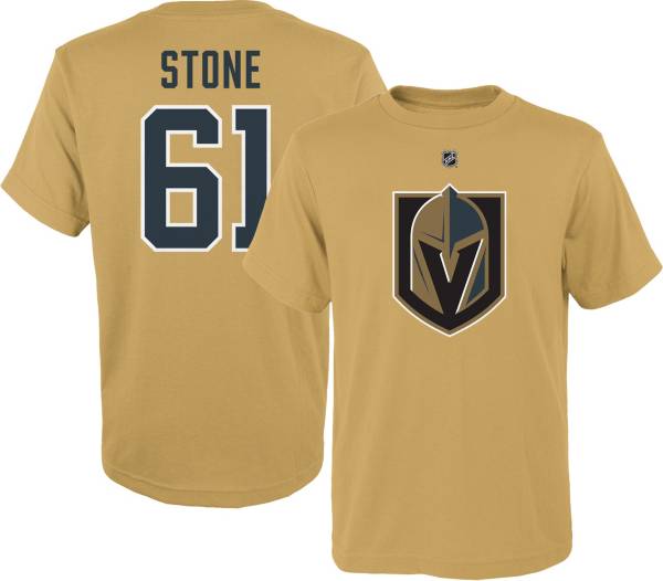 NHL Youth Las Vegas Golden Knights Mark Stone #61 Third Gold T-Shirt